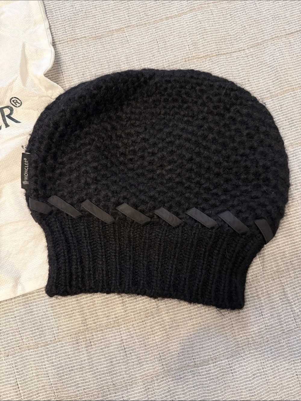 Moncler Black Beanie